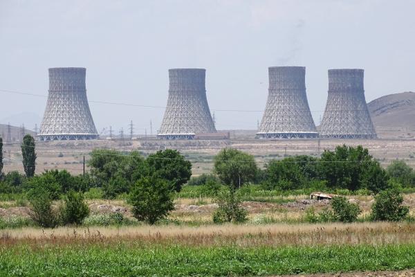 Cooling Towers of Metsamor Nuclear Power Plant in Armenia
